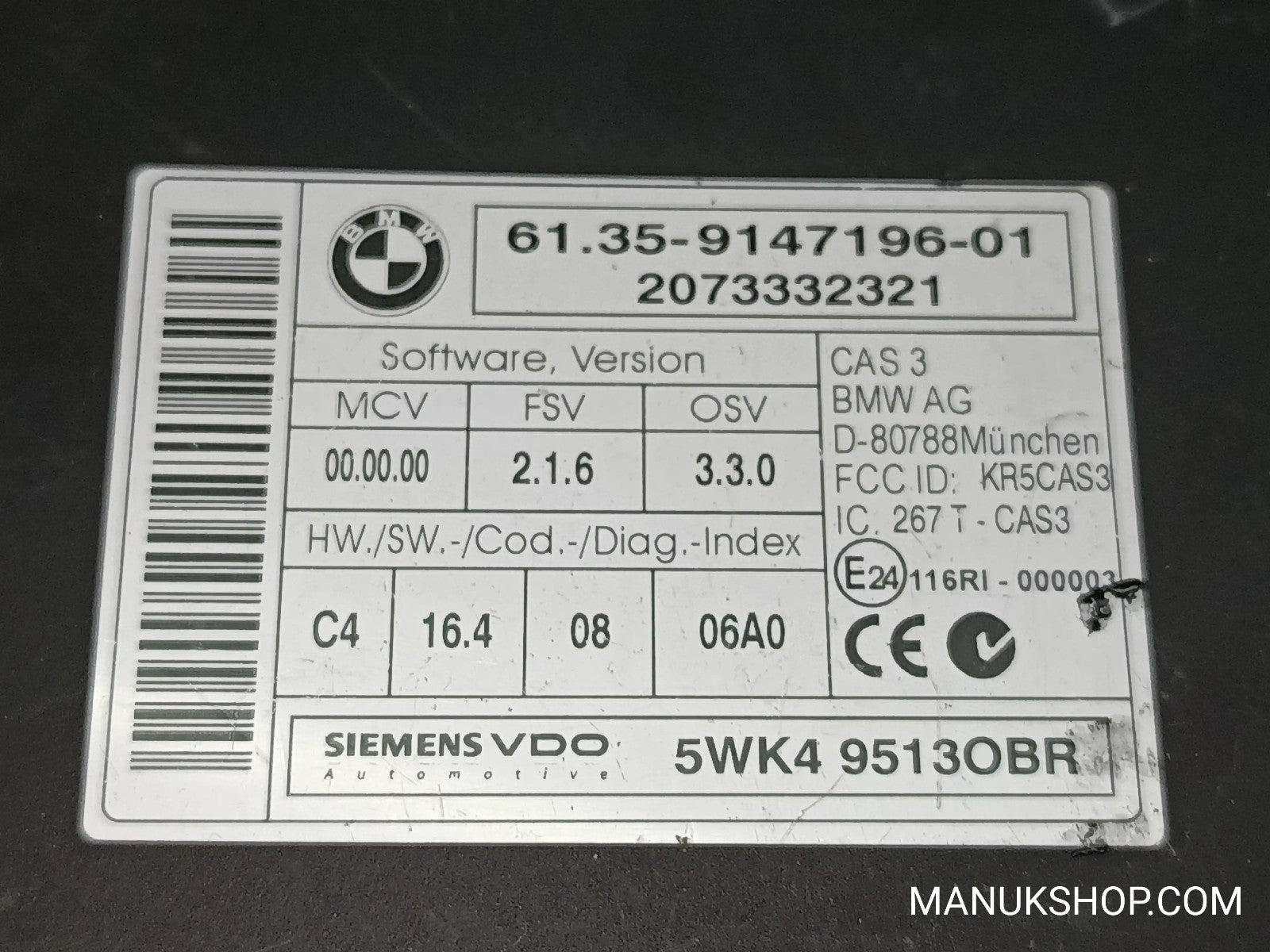 Steuergerät Zentralverriegelung BMW E81 E87 6135914719601 5WK495130BR 267TCAS3