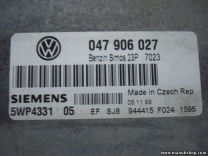 Motorsteuergerät VW 047 906 027 047906027 SIEMENS 5WP4331