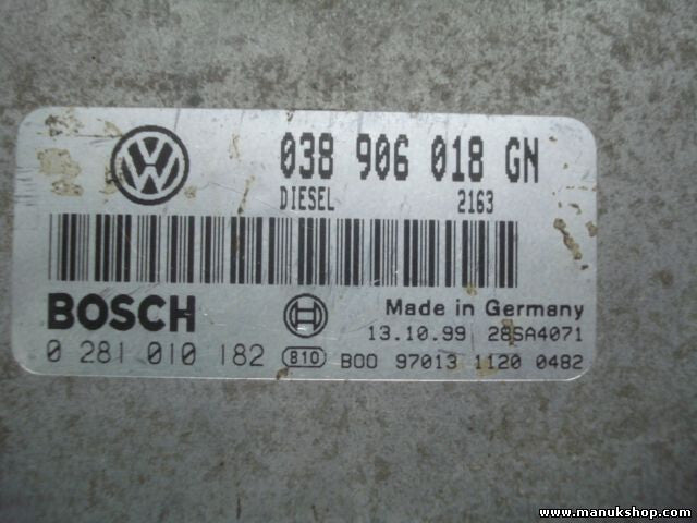 Motorsteuergerät Octavia 1.9 Diesel 1999 BOSCH 038906018GN 0281010182 28SA4071