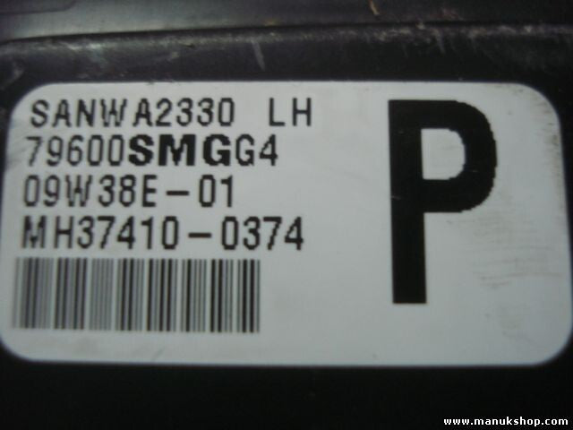 Klimabedienteil Honda Civic R 79600SMGG4  (P)  MH374100374 LH SANWA2330