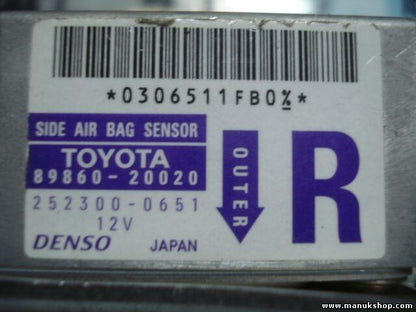 Airbagsensor Airbagsteuergerät Toyota Celica R 8986020020 89860-20020 2523000651