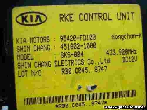 Steuergerät  Kia Rio DC 12V 95420FD100 95420-FD100 4518021000 451802-1000