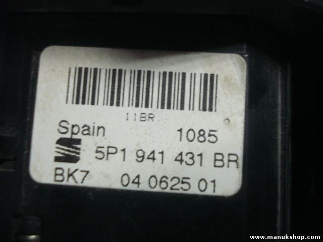 Lichtschalter Seat Altea 04 2007 1.9 5P1941431BR 5P1 941 431 BR BK7 04 0625 01
