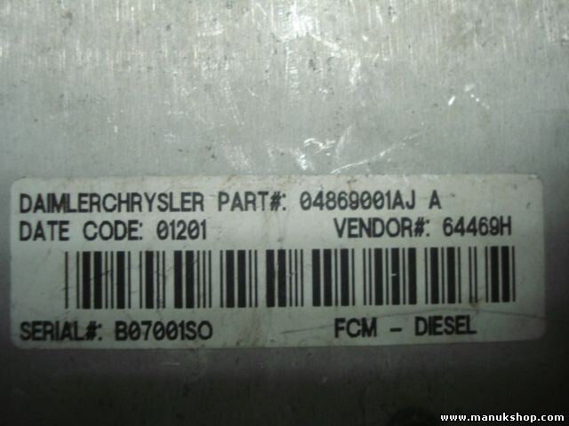 Dieselpumpen-Steuergerät Chrysler Voyager 04869001AJ 64469H FCM-DIESEL