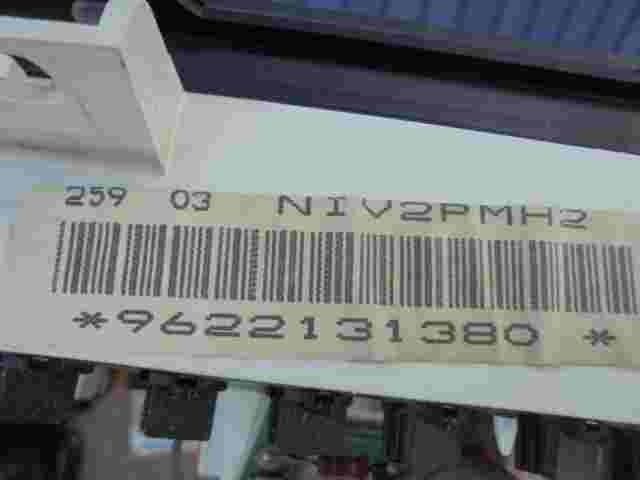 Kombiinstrument Tacho Citroen ZX Peugeot 206 9622131380 NIV2PMH2 19619802