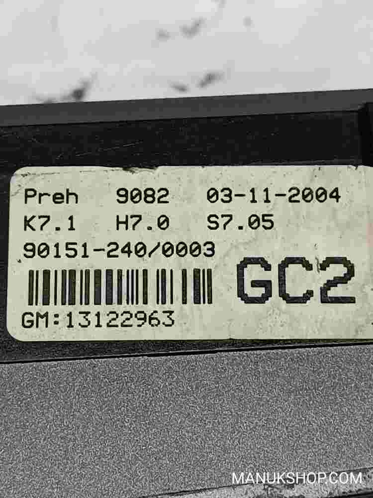 Klimabedienteil Opel Astra H GM 13122963 13 122 963 901512400003 90151-240/0003