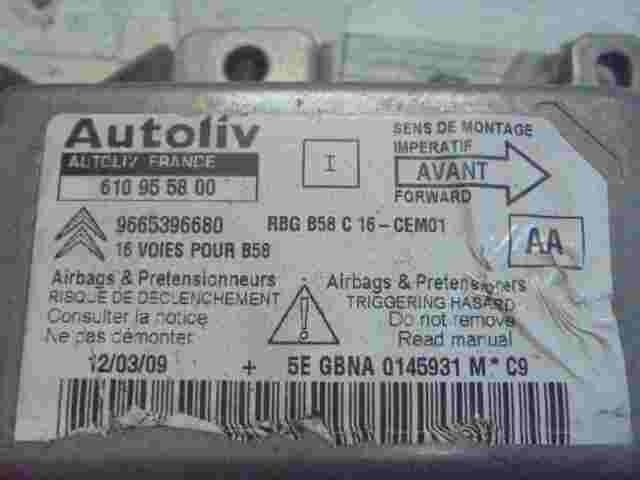 Airbagsensor Airbagsteuergerät Citroen C4 Grand Picasso(AA) 9665396680 610955800