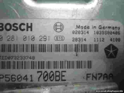 Motorsteuergerät Jeep Cherokee P56041700BE 56041700BE 56044220AD 0281010291