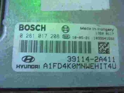 Motorsteuergerät Hyundai i30  391142A411 1039S41592 A1FD4K0MNWEHIT4U 0281017208
