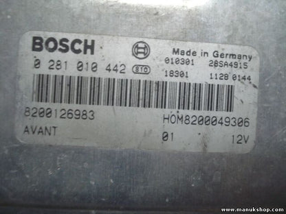 Motorsteuergerät Renault Megane Scenic 1,9 8200126983 28SA4915 BOSCH 0281010442