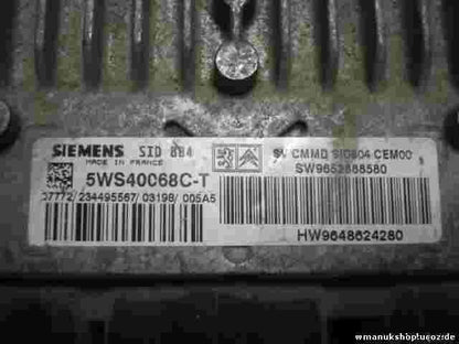 Motorsteuergerät Citroen C3 SW9652888580 HW9648624280 SID804 CEM00 5WS40068C-T