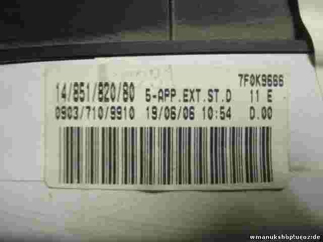 Kombiinstrument Tacho Fiat Scudo Peugeot Expert  09037109910 1485182080