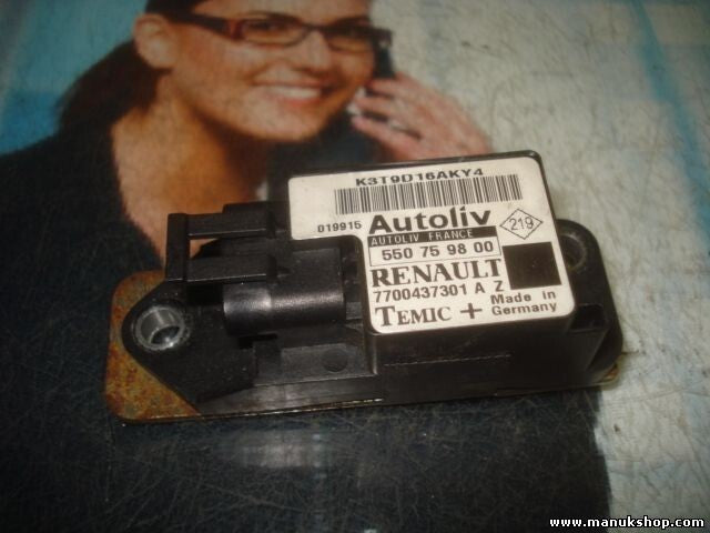 Airbagsensor Airbagsteuergerät Renault Megane Scenic 7700437301A 550759800