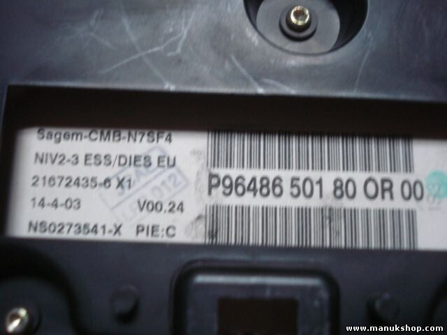 Kombiinstrument Tacho Citroen Xsara Break P9648650180 OR00 SAGEM 21672435-6 X1