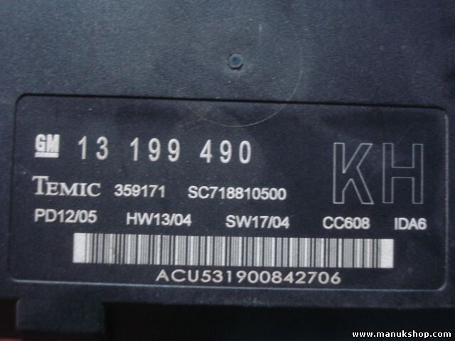 Komfortsteuergerät KSG Opel Vectra C Caravan GM 13199490 13 199 490 SC718810500