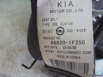 Sicherheitsgurt Gurt KIA Sportage 2.0 CRDI 2008 888201F250 88820-1F250 098X090RH