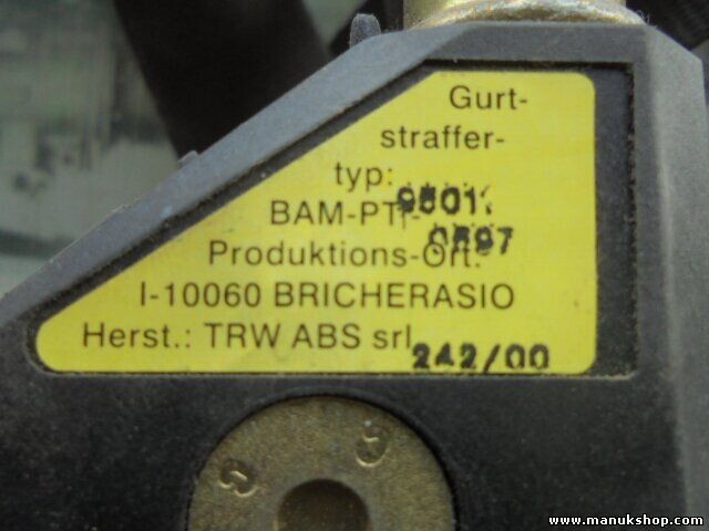 Sicherheitsgurt Gurt TRW 950110597 95011 0597 94001228A 9400 1228A OW21900283