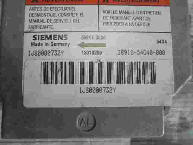 Airbagsensor Airbagsteuergerät  Suzuki 3891054G40000 SIEMENS 5WK43036 IJS0000732