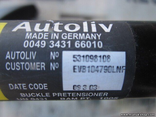 Gurtschloss Gurtschnapper vorne links Rover EVB104790LNF 0049343166010 53109