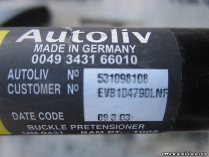 Gurtschloss Gurtschnapper vorne links Rover EVB104790LNF 0049343166010 53109