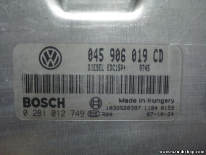 Motorsteuergerät Skoda Fabia VW Polo Seat Ibiza 1.4 TDI 045906019CD 0281012749
