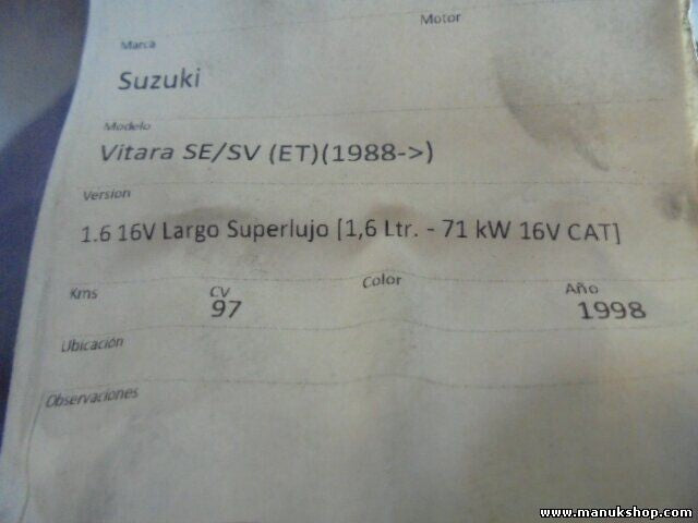 Wasserkühler Suzuki Vitara 1.6 16V 1998 23112