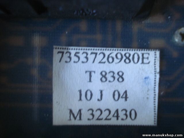 Warnblinkschalter Fiat Doblo 7353726980E T838 10J04 M322430