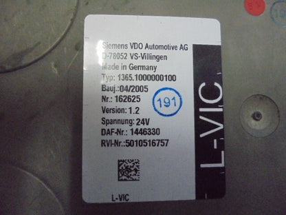 Steuergerät Daf Renault 5010516757 1446330 1365.1000000100 Version 1.0  D-78052