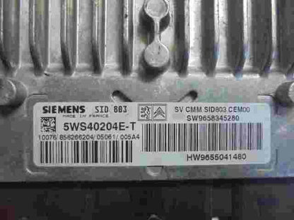 Motorsteuergerät Peugeot 407 SW9658345280 9658345280 HW9655041580 9655041580