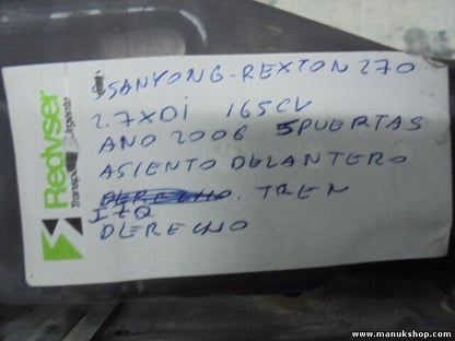 Sitzschiene Sitz Schiene Führung links seite recht Ssangyong Rexton GAB_ 2.7 XDI