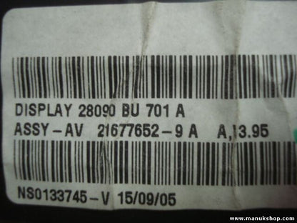Bordcomputer Nissan Almera N16 28090 BU 701A 28090BU701A 21677652-9A NS0133745-V