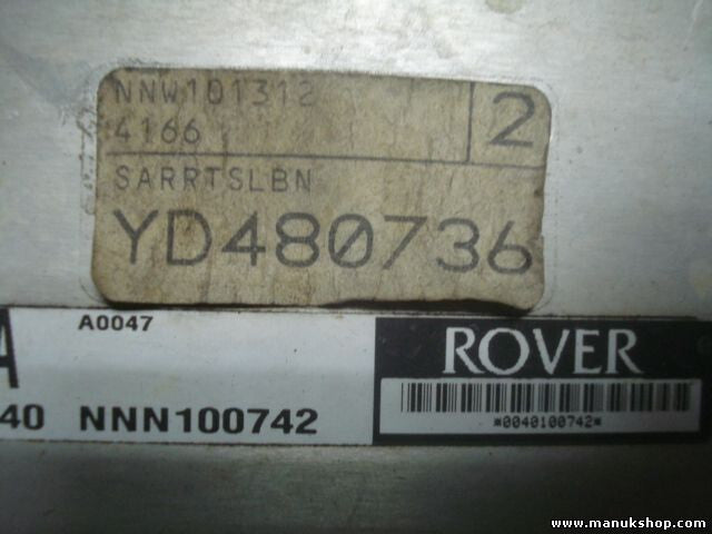 Motorsteuergerät Rover 25 45 HA NNW101312 NNN100742