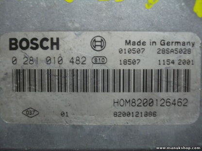 Motorsteuergerät Renault Laguna HOM8200126462 8200126462 BOSCH 0281010482