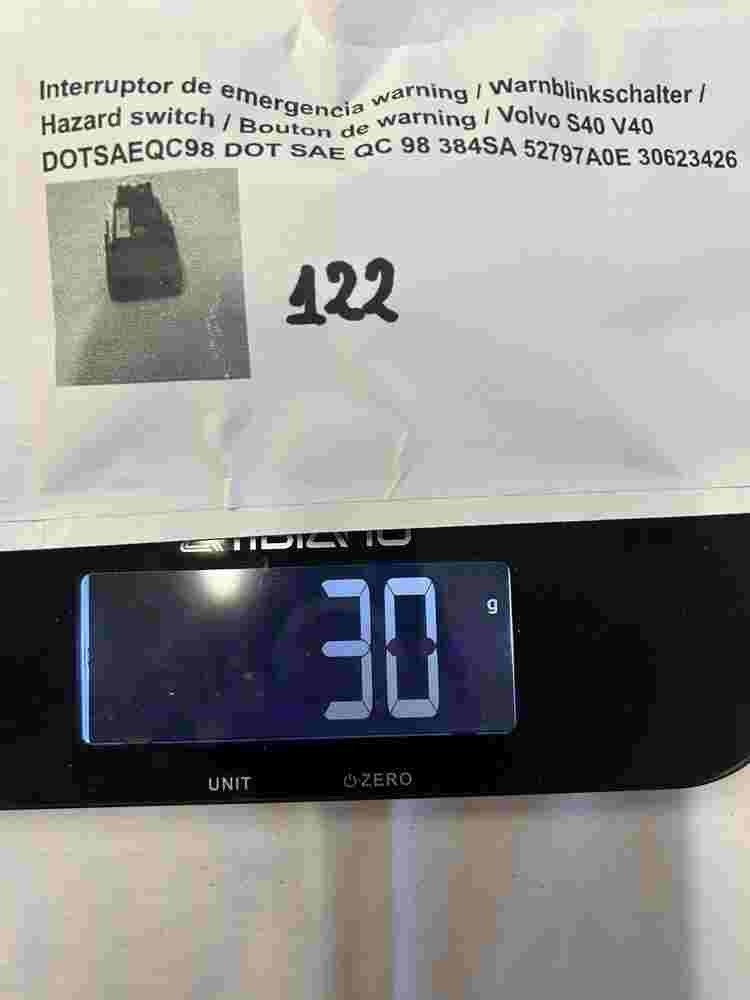 Warnblinkschalter Volvo S40 V40 DOTSAEQC98 DOT SAE QC 98 384SA 52797A0E 30623426