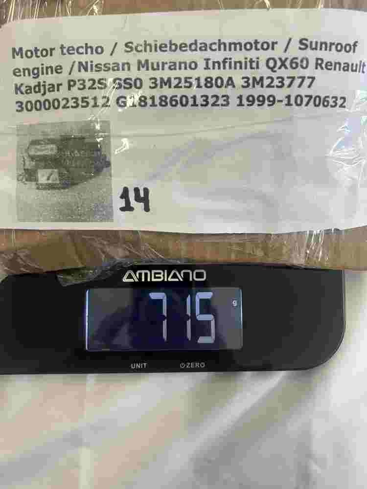 Schiebedachmotor Nissan Murano Infiniti QX60 Renault Kadjar 3M25180A 3M23777