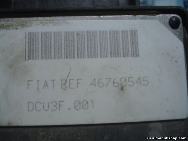 Motorsteuergerät Fiat Punto 1.9 JTD REF 12V 46760545 DCU3F.001 R04010035A