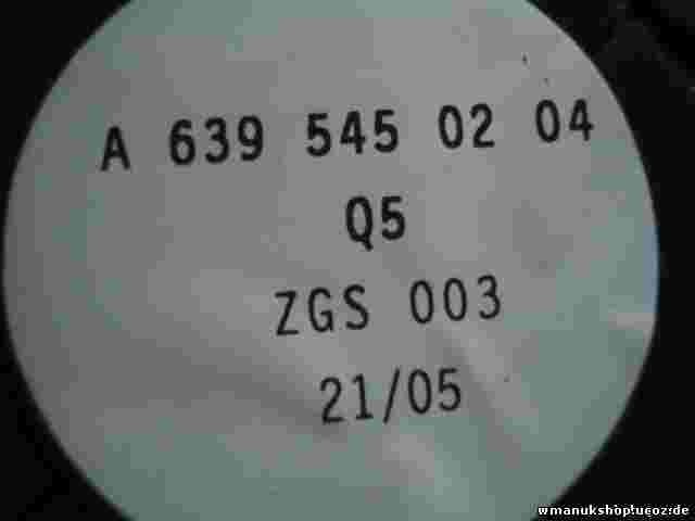 Lichtschalter Mercedes-Benz Vito W639 A6395450204 A 639 545 02 04 Q5