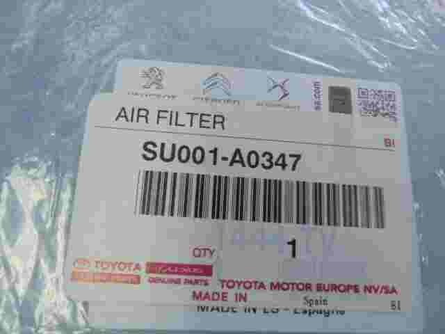 Luftfilter Toyota Proace Citroen Berlingo C4 Partner SU001A0347 SU001-A0347