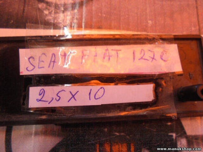 Emblem Logo hinten rear SEAT FIAT 127 C 2.5X10 37001