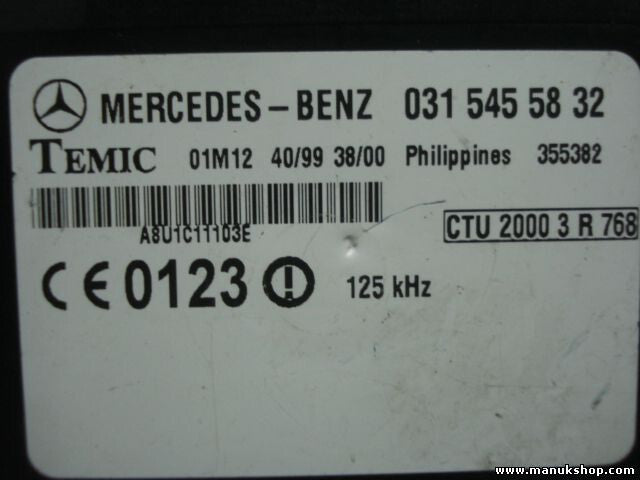 Steuergerät Wegfahrsperre Mercedes-Benz Sprinter 0315455832 031 545 58 32 TEMIC