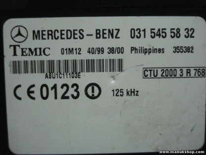 Steuergerät Wegfahrsperre Mercedes-Benz Sprinter 0315455832 031 545 58 32 TEMIC