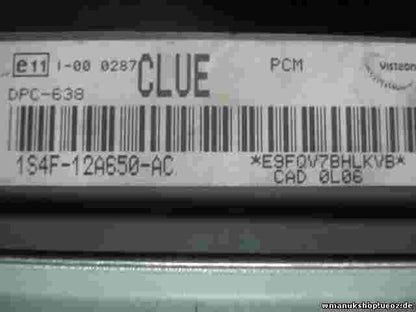 Motorsteuergerät Ford Focus 1.8 VISTEON 1S4F12A650AC 1S4F-12A650-AC CLUE DPC-638