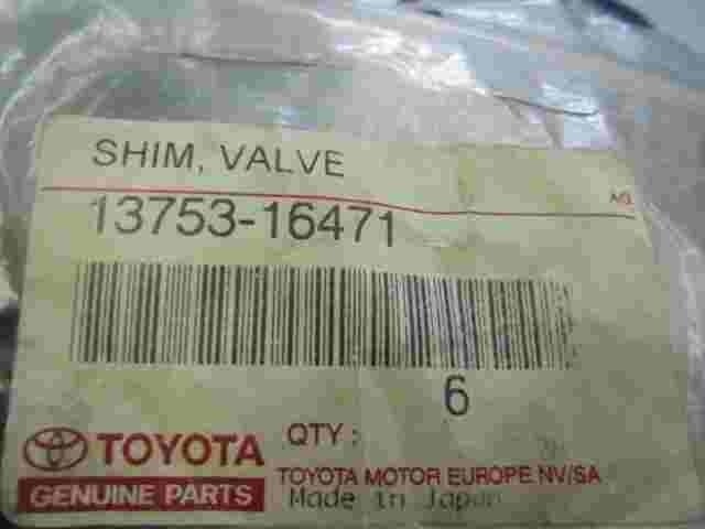 Shim Valve  Toyota Corolla Lexus ES 250 Celica  1375316471  13753-16471