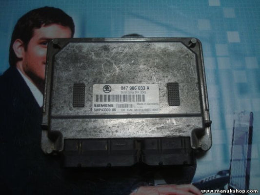 Motorsteuergerät Skoda Fabia 047906033A SIMOS 3PA SJ43 SIEMENS 5WP4330906
