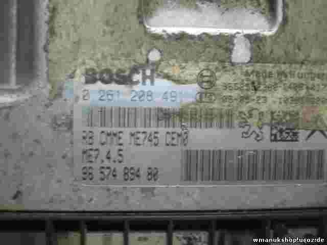 Motorsteuergerät Citroen Xsara Picasso 9657489480 9652552380  BOSCH 0261208491