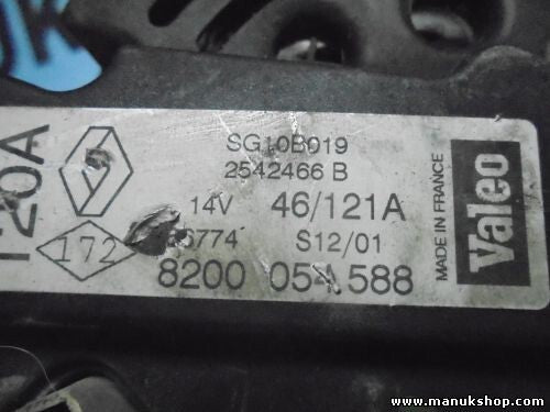 Lichtmaschine Renault RX4 VALEO 8200054588 2542166 7711134722 7701499972