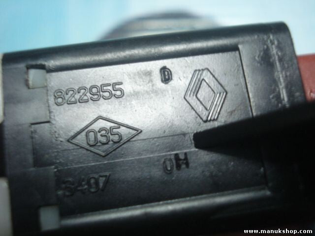 Warnblinkschalter Renault Espace 1997-03 822955 3407
