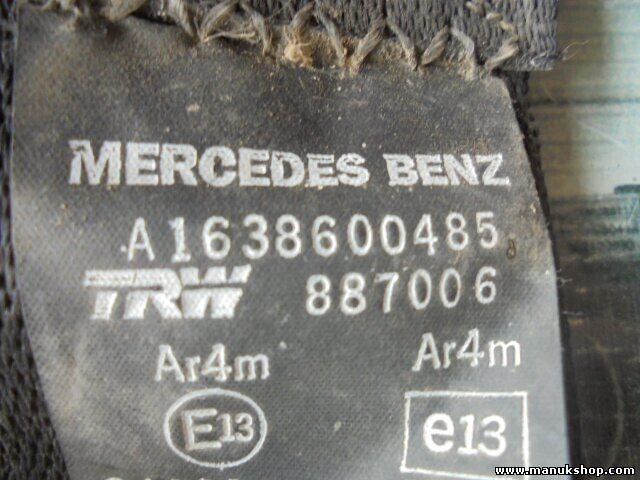 Sicherheitsgurt Gurt Mercedes-Benz M-Klasse W163 TRW A1638600485 A 163 860 04 85