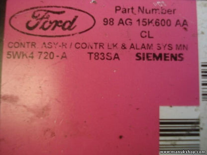 Komfortsteuergerät KSG Ford Focus Mondeo 98 AG 15K600 AA 98AG15K600AA 5WK4720A