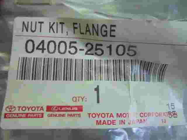 Nut Kit Flange / Toyota Lexus 0400525105 04005-25105